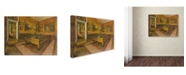 Trademark Global Degas 'Billiard Room At Menilhubert' Canvas Art - 32" x 24" x 2"